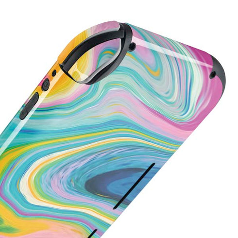 Etta Vee Rainbow Marble Nintendo Switch Lite Skin